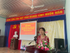 Bà Nguyễn Thị Thùy Dương – Trưởng phòng Tư pháp  triển khai các nội dung tại Hội nghị