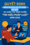 Quyết định về việc khen thưởng các cá nhân đạt giải 02 cuộc thi trực tuyến  “Tìm hiểu pháp luật” năm 2025 trên địa bàn tỉnh Tây Ninh