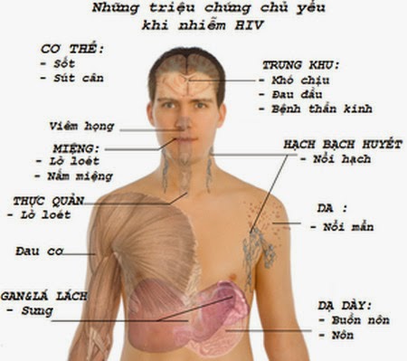Ảnh: Những triệu chứng biểu hiện ở da khi bị lây nhiễm HIV (nguồn: https://www.dethiykhoa.com/2014/09/trac-nghiem-da-lieu-bieu-hien-o-da-khi.html).